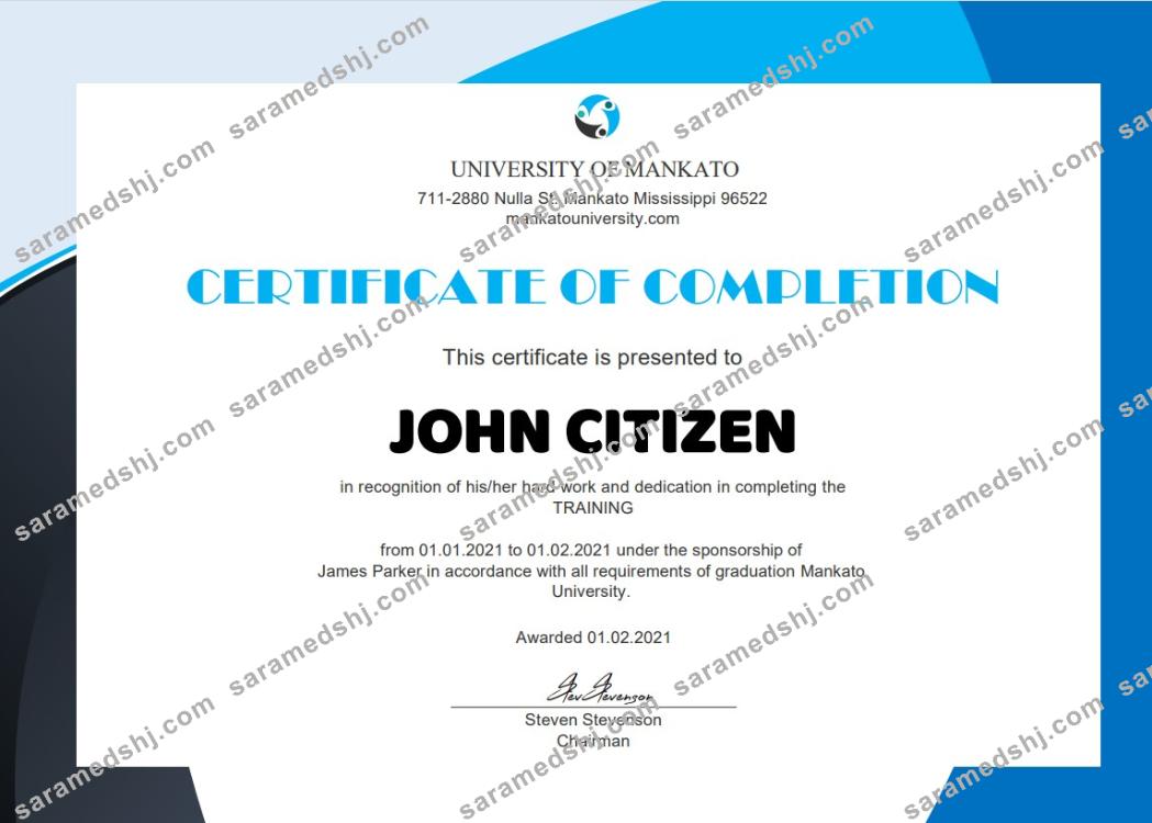 USA HR internship cert